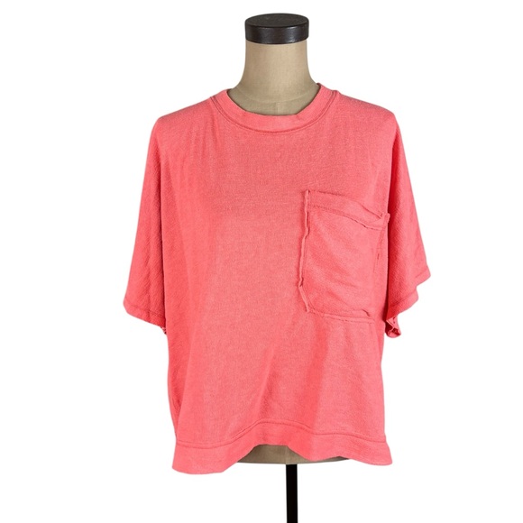 Intimately Free People Honey T-shirt Oversized Bright Pink S - Picture 2 of 8